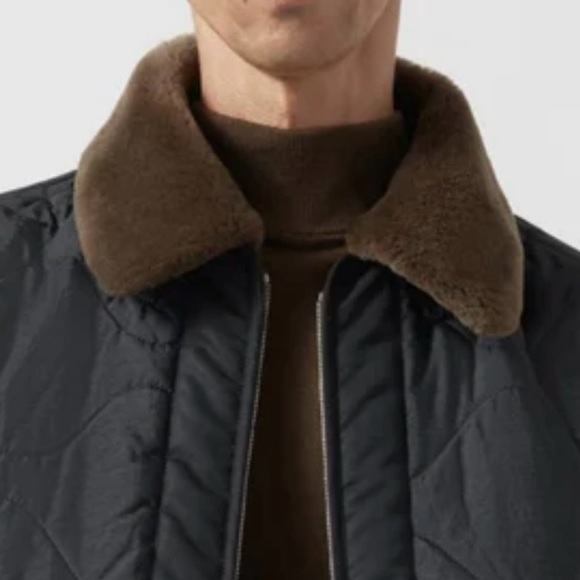 Marfa Stance Shearling Collar in Dark Olive - Picture 15 of 16